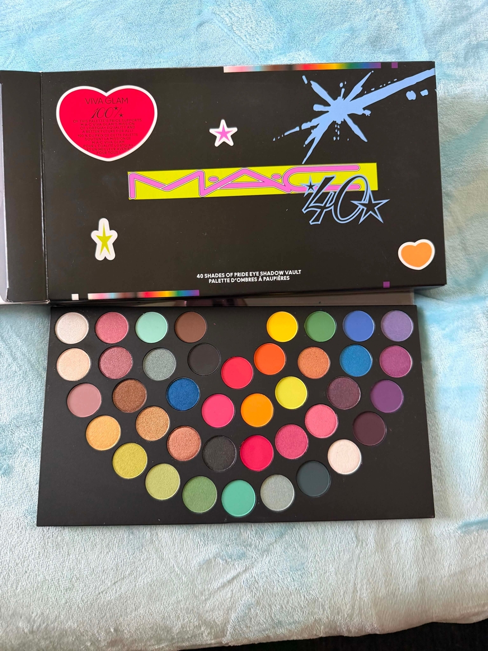MAC Cosmetics 40-Color Eyeshadow Palette — Bright Multi Shades